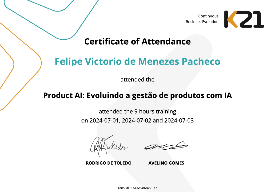 Certificado K21